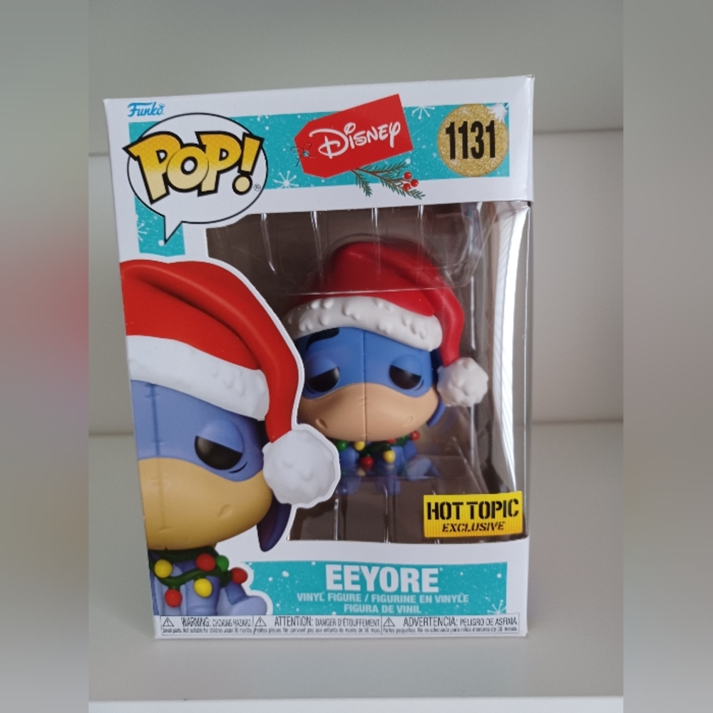 Disney Christmas Eeyore With Lights 1131 Vinyl Figure Funko Pop Toy Collectible